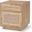 Grier Light Brown Wood With Cane Accent Table