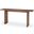 Grier Medium Brown Solid Wood With Cane Console Table