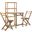 Griffen Natural Balcony Dining Cabinet Set