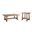 Griffith Park Rectangular Occasional Table Set In Sienna