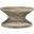 Grimson Grey White Wash Large Bowed Coffee Table
