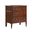 Griselda 3-Drawer Nightstand In Walnut