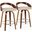 Grotto 26 Inch Fixed Height Counter Stool Set of 2 In Cream
