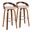Grotto 30 Inch Fixed Height Barstool Set of 2 In Chrome