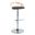 Grotto Adjustable Barstool In Natural and Brown