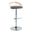 Grotto Adjustable Barstool In Natural and Grey