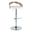 Grotto Adjustable Barstool In White and Light Grey
