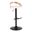 Grotto Adjustable Barstool In White and Zebra