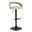 Grotto Adjustable Barstool In Whitewashed and Oat
