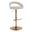 Grotto Upholstered Adjustable Barstool In Gold and Oat