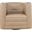 GT Faux Leather Sport Accent Swivel Chair In Sand and Tan