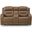 Guru Power Reclining Loveseat with Audio Seating In Caramel