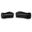Gustavo Velvet Upholstered Living Room Set In Black and Natural
