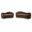 Gustavo Velvet Upholstered Living Room Set In Brown and Natural