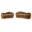 Gustavo Velvet Upholstered Living Room Set In Saddle and Natural