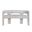 Gwen Upholstered Sculpture Bench In Grey