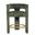 Gwen Upholstered Sculpture Counter Stool In Forest