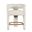 Gwen Upholstered Sculpture Counter Stool In Natural