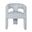 Gwen Upholstered Sculpture Armchair In Blue