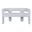 Gwen Upholstered Sculpture Bench In Blue