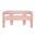 Gwen Upholstered Sculpture Bench In Pink
