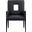 Gwendolyn Vegan Leather Dining Arm Chair In Black