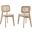 Habitat Wood Dining Side Chair Set of 2 In Gray