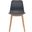 Haddie Molded Plastic Dining Chair Set of 2 In Grey and Natural