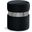 Hailey Velvet Ottoman/Stool In Black/Chrome