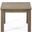 Halcyon Outdoor Side Table with Slat Design and Acacia Wood Frame In Grey