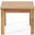 Halcyon Outdoor Side Table with Slat Design and Acacia Wood Frame In Teak