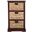 Halle Cherry 3 Wicker Basket Storage Side Table