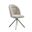 Hallie Swivel Curved Back Upholstered Dining Chair Set of 2 In Cream