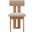 Halloway Boucle and Wood Dining Chair In Tan and Natural