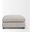 Halston Performance Fabric Large Ottoman In Gray