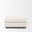 Halston Performance Fabric Small Ottoman In Cream