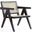 Hamlet Accent Chair In Black And Natural Cane