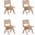 Hamlet Dining Chair In Nature Cane Set of 4