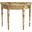Hampton Demilune Light Burl 36 Inch Console Table In Light Brown