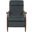 Hampton Push Thru The Arms Recliner In Bluegray
