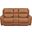 Hancock Zero Gravity Power Reclining Console Loveseat with Headrest and Footrest In Apple Cider
