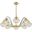 Hanna 8-Light Chandelier In Clear Gold
