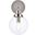 Hanson 1 Light Bath Sconce In Polished Nickel With Clear Shade