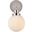 Hanson 1 Light Bath Sconce In Polished Nickel With Frosted Shade