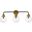 Hanson 3 Lights Bath Sconce In Black With Brass With Clear Shade