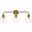 Hanson 3 Lights Bath Sconce In Brass With Clear Shade