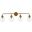 Hanson 4 Lights Bath Sconce In Brass With Clear Shade