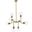 Hanson 8 Lights Pendant In Brass With Clear Shade