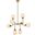 Hanson 8 Lights Pendant In Brass With Frosted Shade