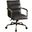 Harith Antique Ebony Leather Executive Office Chair